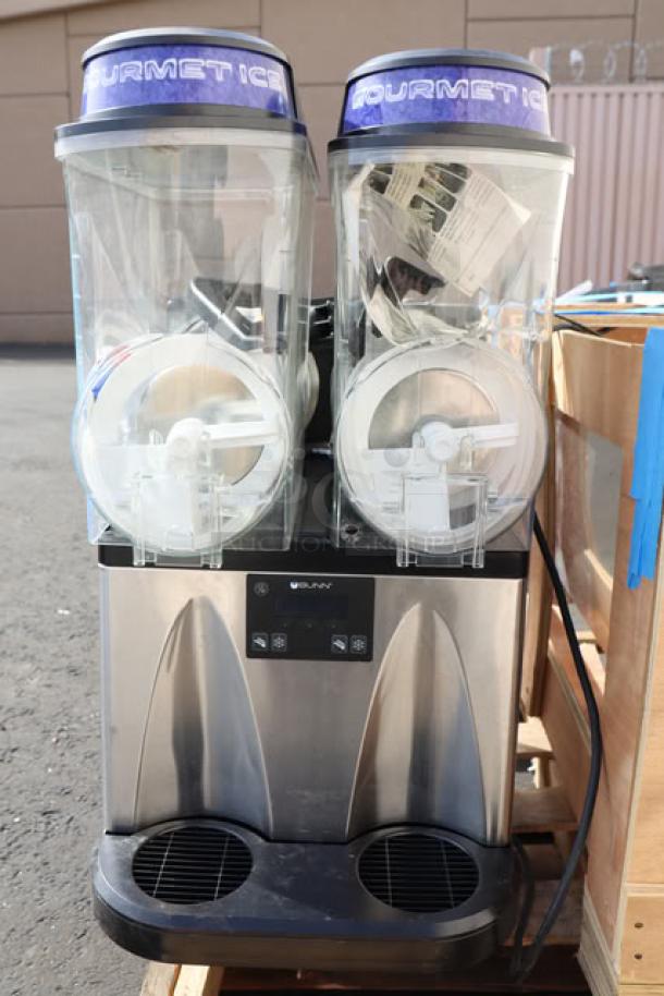 BRAND NEW Bunn Ultra NX 58000.0140 slush machine, dual transparent hoppers, stainless steel, model in excellent condition.
