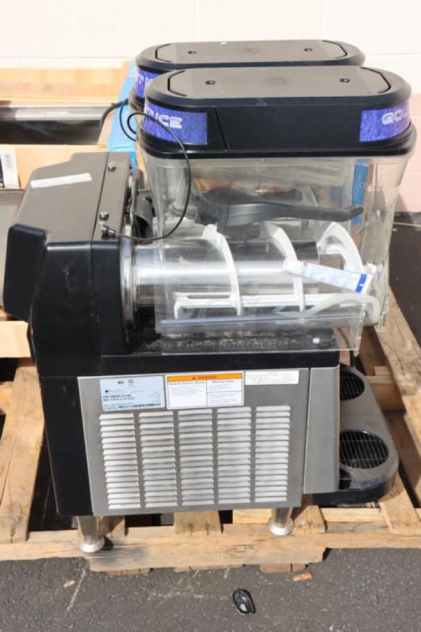 Brand new Bunn 58000.0140 ULTRA NX frozen drink machine, BA 120V, black/stainless steel, S/N: ULTX077751. Out of packaging.