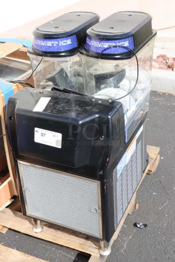 Brand new Bunn ULTRA NX 58000.0140 slushie machine, 120V, black/stainless steel, out of original packaging.