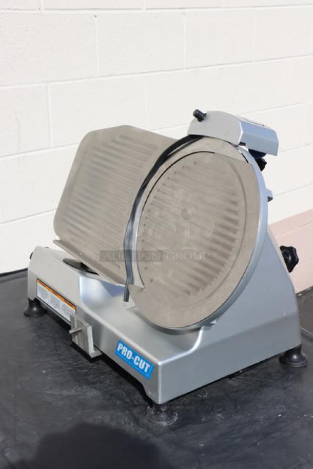 BRAND NEW ProCut KDS-12 12" Meat Slicer, 127V, 1/3 HP, out of packaging, may be missing parts, S/N: H25-160064.