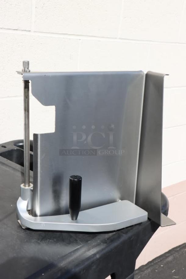 ProCut KDS-12 12" meat slicer base in unused condition, made of stainless steel. Missing original packaging.