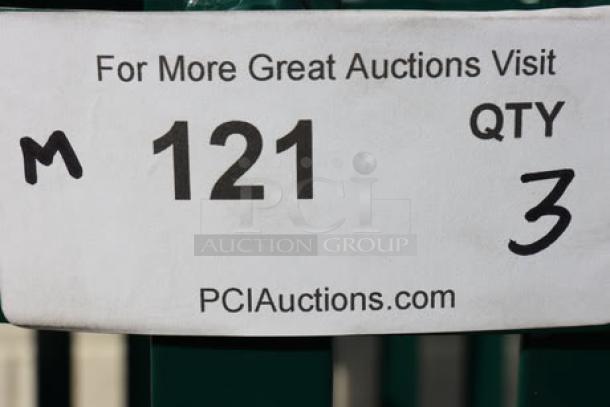 BRAND NEW SCRATCH-N-DENT! Ex-Cell Kaiser SC-2633 HGR Streetscape Hunter Green 37 Gallon Round Classic Outdoor Trash Can.