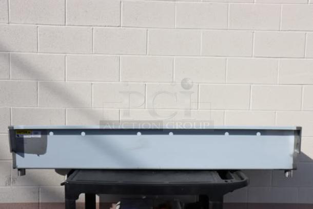 Regency 600FHDMS1872 hand sink, 72" x 17.5", new scratch-n-dent condition. Designed for (3) 8" center faucets.