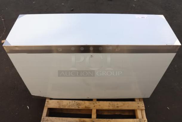 Regency 15" x 48" stainless steel dish cabinet, model 600DC1548, new scratch-n-dent condition, with adjustable midshelf.