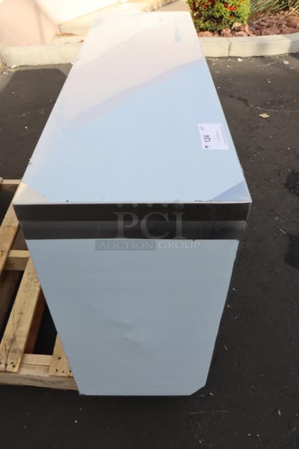 BRAND NEW Regency 15"x48" stainless steel dish cabinet, model 600DC1548, scratch-n-dent, with adjustable midshelf.