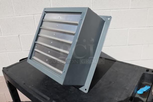 Brand new Canarm 12" wall exhaust fan, model SD12031, 1-speed, 1,640 CFM, 120V, 1/4 hp, out of packaging.