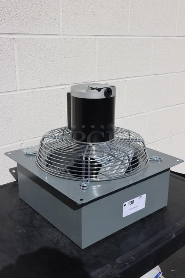 Brand new Canarm 12" wall exhaust fan, model SD12031, 1-speed, 1,640 CFM, 120V, 1 phase, 1/4 hp. Out of packaging.
