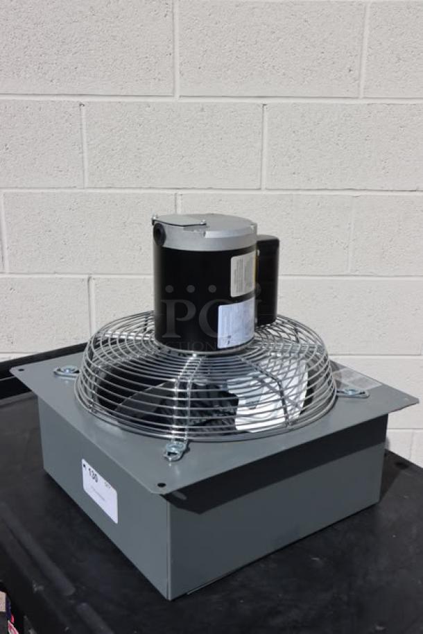 Brand new Canarm 12" 1-Speed Wall Exhaust Fan, model SD12031, 1,640 CFM, 120V, 1/4 hp, no original packaging.