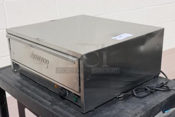 Avantco BW32M stainless steel 32 bun warmer, brand new, minor dents, model BW32, 120V, 450W, S/N: CK-240741R-093.