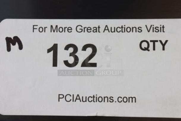 Sticker label with text: "For More Great Auctions Visit PCIAuctions.com, M, 132, QTY."