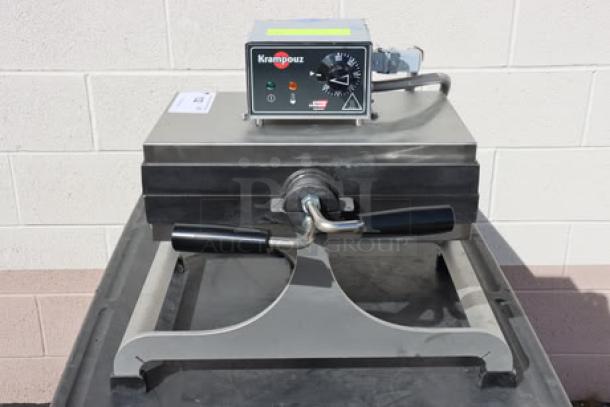 Krampouz WECCBEAT Brussels style waffle maker, 4" x 6", 208/2600W, swivel design, out of original packaging, new condition.