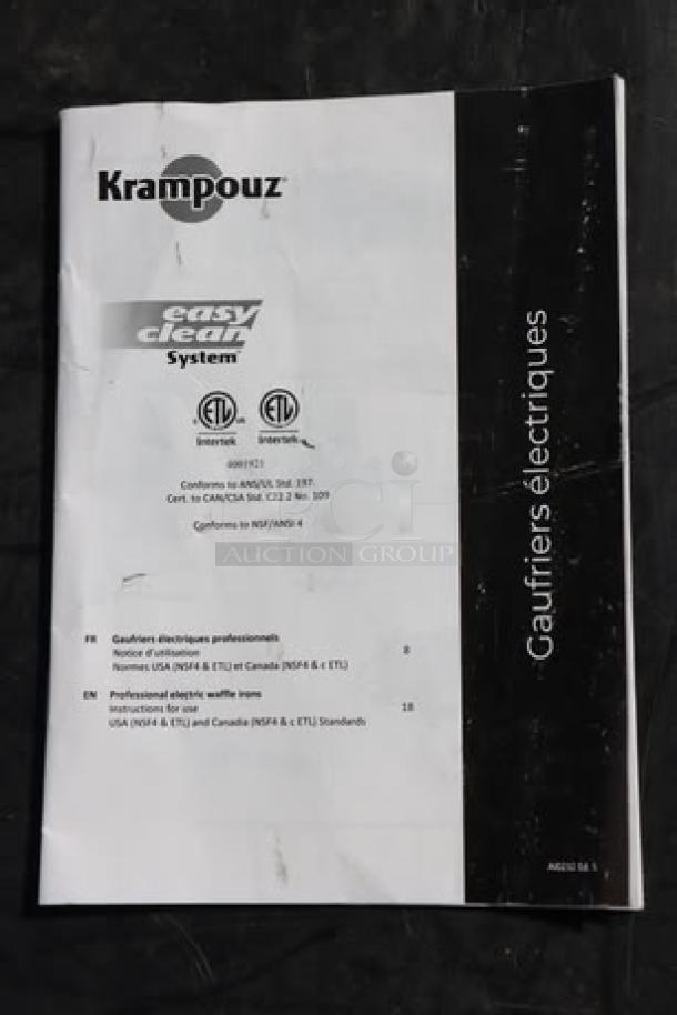 Krampouz WECCBEAT manual with logo and multilingual text. Includes Easy Clean System details.