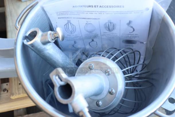 Hobart Legacy+ HL120-1STD mixer, 12 Qt, brand new, scratch-n-dent, planetary stand, guard, standard accessories, 1/2 hp.