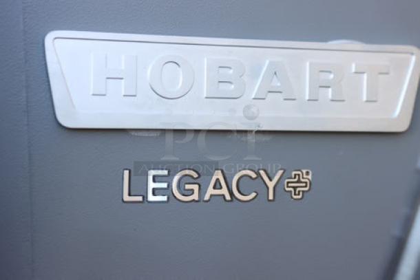 Hobart Legacy+ HL120-1STD mixer nameplate, showing brand and model details, indicating new scratch-and-dent condition.