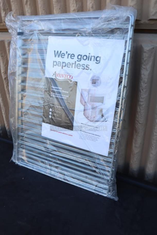 Avantco CO-16 convection oven, half size, 1.5 cu. ft., 120V, 1,600W, brand new, in plastic, damaged packaging, perfect condition.