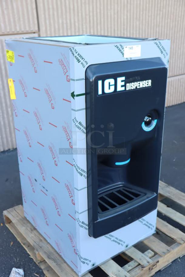 Brand new Hoshizaki DB-130H Hotel Ice Dispenser, 130 lb. capacity, 115V, tested, minor scratches and dents, S/N: N51784K.