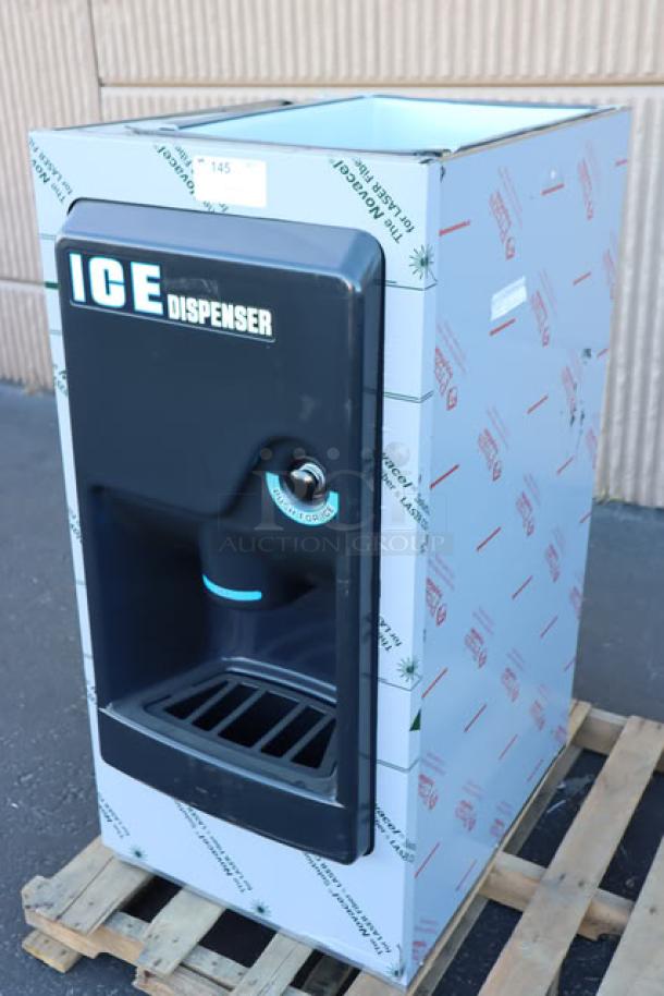 Hoshizaki DB-130H Hotel Ice Dispenser, 130 lb capacity, 115V, new condition, minor scratches/dents, tested working. Model SD-271.