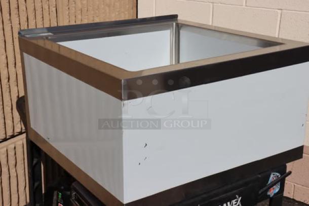 Regency 29" stainless steel mop sink, Model 600SM242412, 24"x24"x12" bowl. Minor denting and scratches.