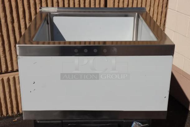 Regency 29" stainless steel mop sink, one compartment, model 600SM242412, minor dents and scratches, new condition.