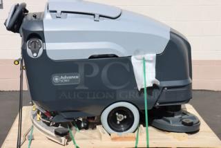 Brand new Advance SC901 ST 28D cordless floor scrubber. 28" cleaning path, 30-gallon tank, 310 Ah batteries, charger included.