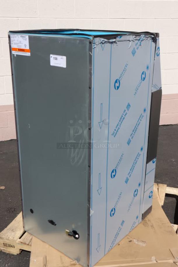 Manitowoc SPA162-161 22" touchless hotel ice dispenser, scratch-n-dent, brand new, 115V, 120 lb. capacity, serial number 1121295332.