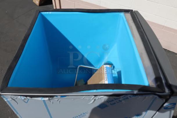 Brand new Manitowoc SPA162-161, 22" touchless hotel ice dispenser, visible scratch-n-dent, 120 lb capacity, 115V.