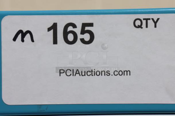 Auction label with lot number 165, PCI Auctions website, on a white background with blue border.