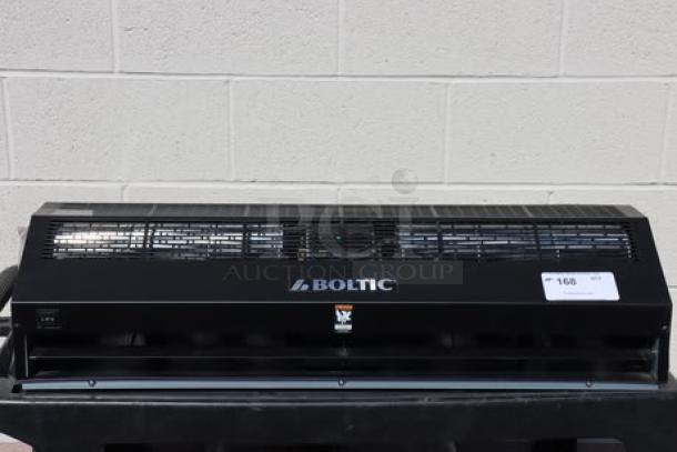 Brand new Boltic 6871509BPC 36" air curtain in black powder coat with plunger door switch, 120V, 380W.