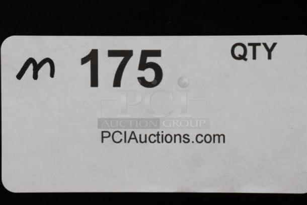 Label showing "175 QTY" and "PCIAuctions.com" in black text on a white background.