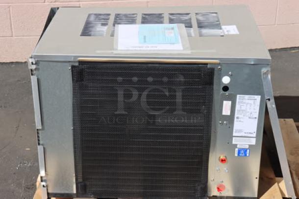 Brand new Ice-O-Matic CIM0530HA90 ice machine, 30" air-cooled, half dice cubes, 525 lb capacity, model label visible.