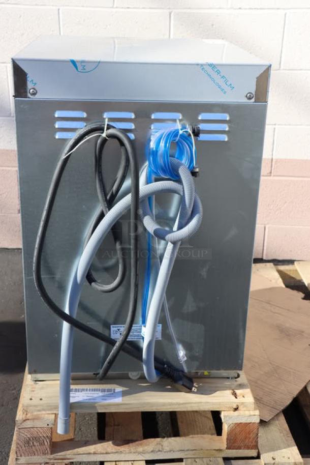 Noble Warewashing HTGW high-temp underbar glass washer, 208V/240V, 1 Phase, brand new with minor scratches, serial: 8103341216.