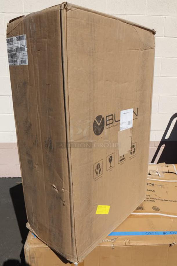 New Bunn 35600.0020 BrewWISE MHG Coffee Grinder in original packaging. Packaging damaged. Serial: MHG0064169.