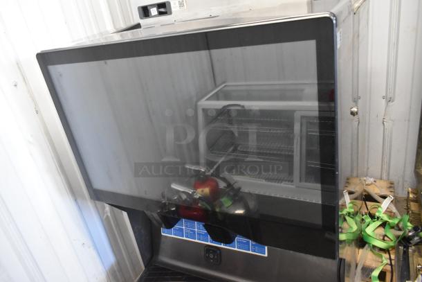 2022 Scotsman NH0622A-1B ice head on Lancer TP30 dispenser, stainless steel, touchscreen, 115V, 1 phase, excellent condition.