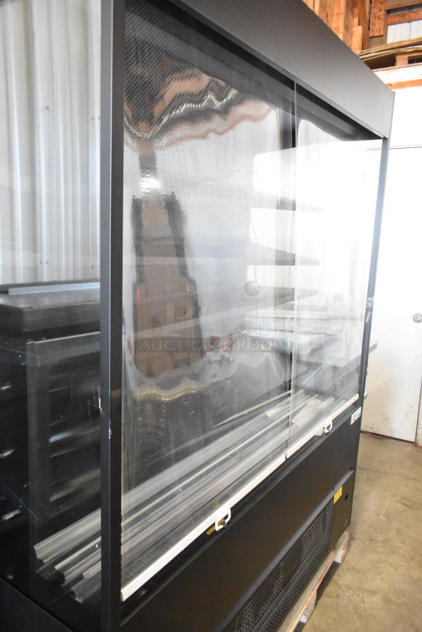 BRAND NEW Avantco VOA-60-B Black Vertical Open Air Merchandiser, 59 1/8", LED lighting, 115V, model 193VOA60B, scratch and dent condition.