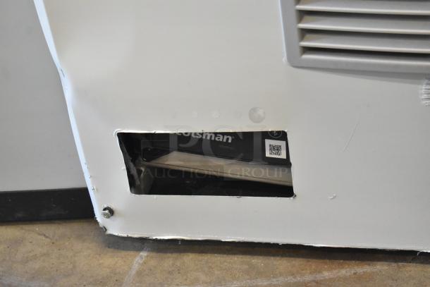 Scotsman MC0330MAX-1A ice machine, 2025 Prodigy Elite Series, 365 lb capacity, brand new with visible scratch and dent, model label shown.