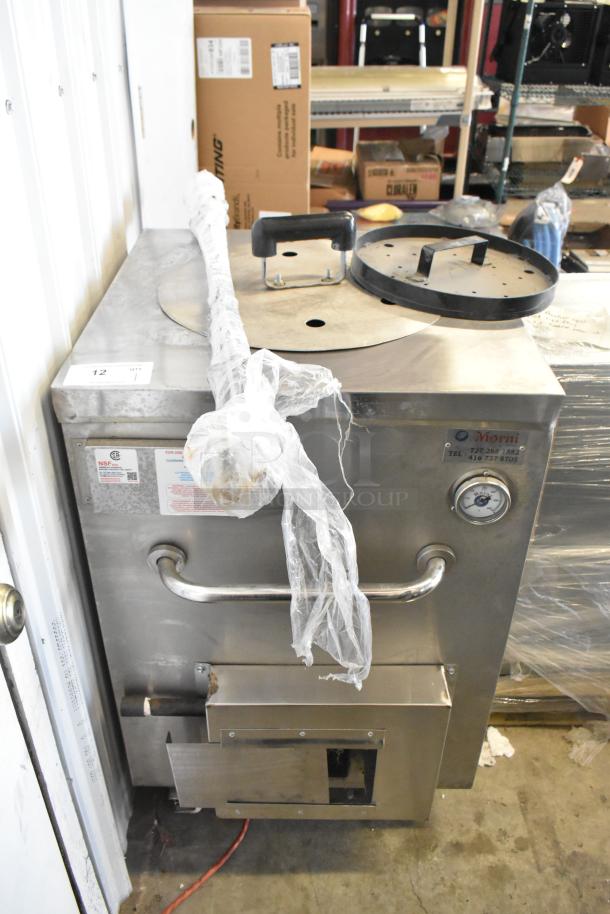 Brand new Tandoor Morni CS-02 stainless steel clay oven, 24" x 24" x 37", 100,000 BTU, model 17ACS02N, scratch and dent condition.