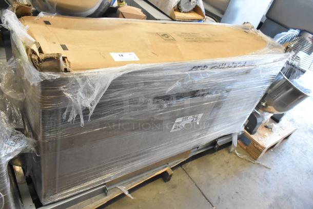 Brand new Hoshizaki SRK-20J3 remote ice machine condenser, scratch and dent, wrapped, with visible model label, 208-230V; 3 Phase.