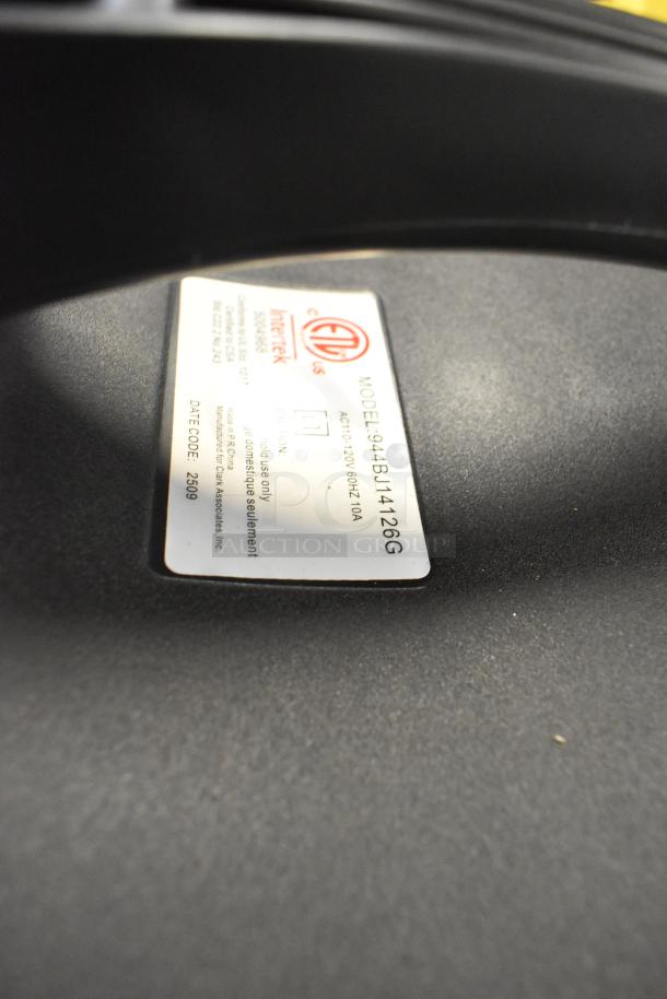 Stainless steel Lavex 944BJ14126G 26-gallon wet/dry vacuum label, 100-120 volts, new condition.