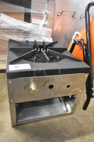 Cooking Performance Group CPG-SP-18-N stock pot range, 80,000 BTU, natural gas, brand new with minor scratches.