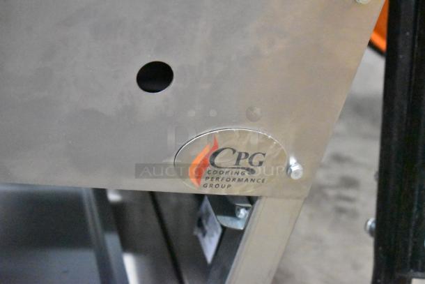 BRAND NEW SCRATCH AND DENT! Cooking Performance Group CPG-SP-18-N Natural Gas Stock Pot Range, 80,000 BTU, logo visible.