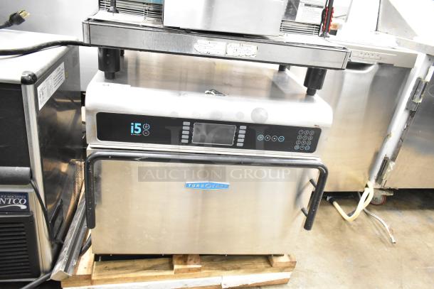 Turbochef I5-DL rapid cook oven, commercial countertop model, electric, 208/240V, 1/3 phase. Stainless finish.