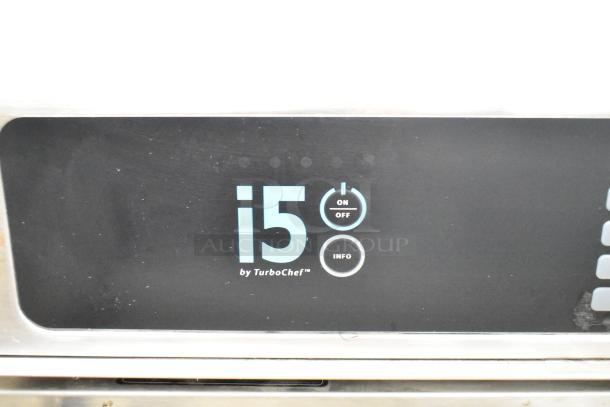 Turbochef I5-DL rapid cook oven front, featuring controls and the model label. Electric, 208/240V, 1/3 Phase.