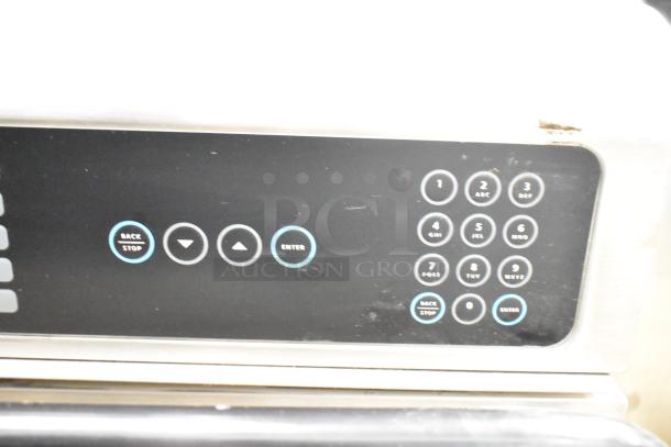 Turbochef I5-DL commercial countertop rapid cook oven control panel. Numeric keypad, 208/240V, 1/3 phase.