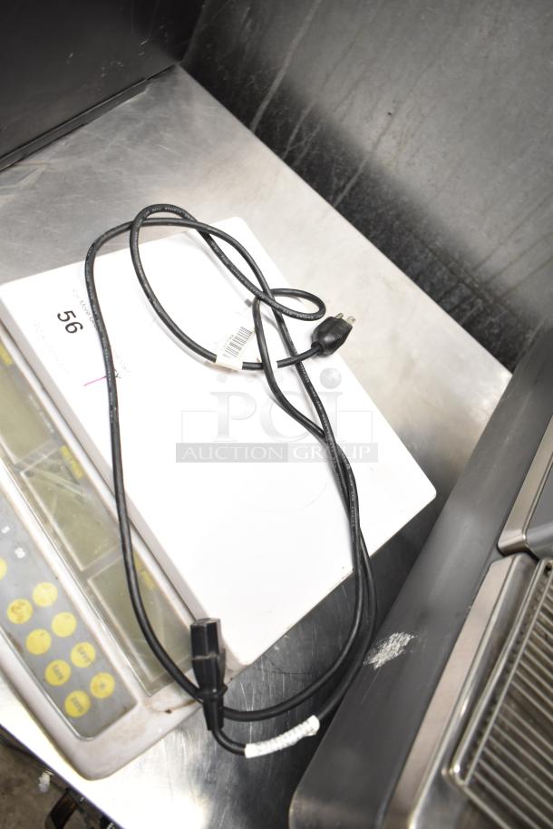 Easy Weigh CK-30 countertop scale, visible power cord, clean condition, 110 volts, 1 phase.