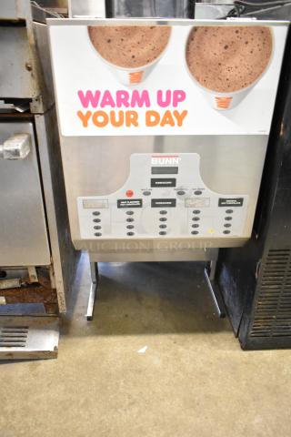 Bunn IMIX-5 Commercial Cappuccino Machine, countertop model, 120-208/240V, 1 phase, used condition, front display branding.