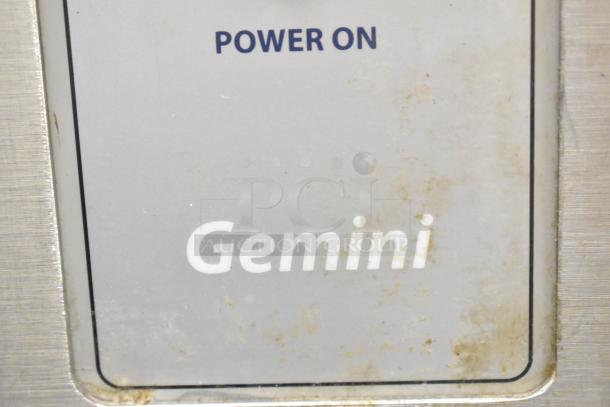 Cleveland Gemini 2 Deck Steam Cabinet panel with "Power On" text, showing signs of wear and use.