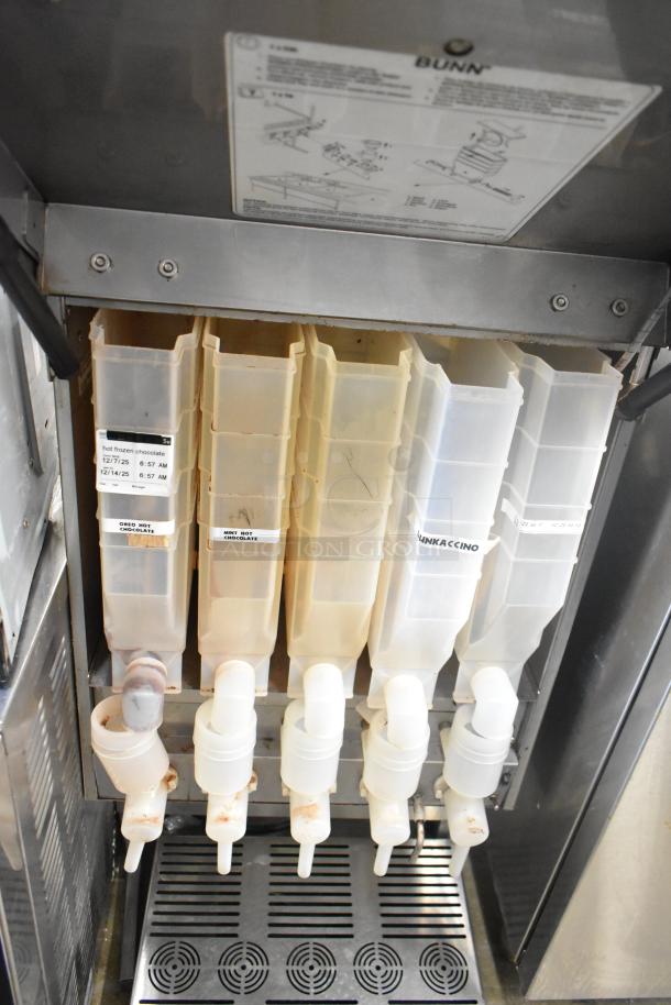 Bunn IMIX-5 commercial cappuccino machine, five ingredient hoppers, used condition, 120-208/240V, 1 phase.