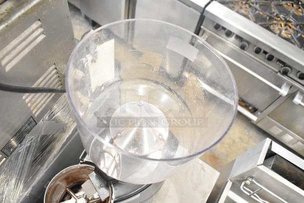 Mazzer Luigi ROBUR espresso bean grinder, 115V, 1 phase. Large hopper, commercial-grade, used condition.