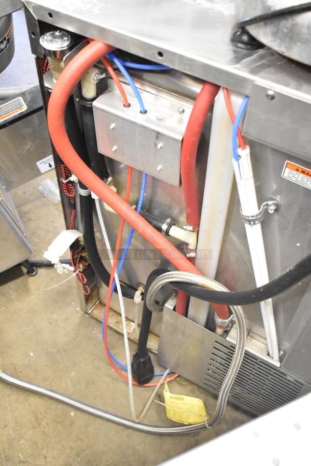 Hobart LXIH Commercial Undercounter Dishwasher, 120/208-240V, 1 Phase. Visible wiring and connections. Good condition.