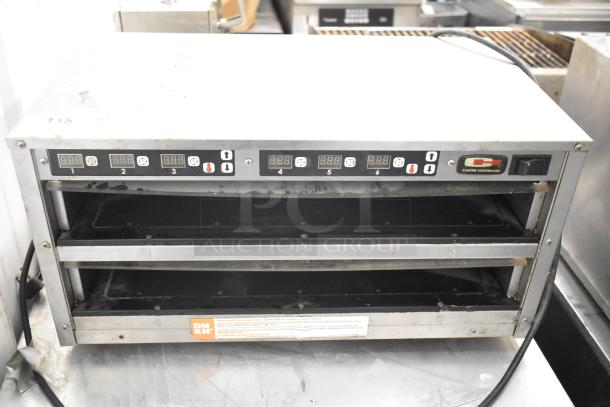 Carter Hoffmann MC212S commercial countertop holding bin, stainless steel, 120V, 1 Phase, digital controls, used condition.
